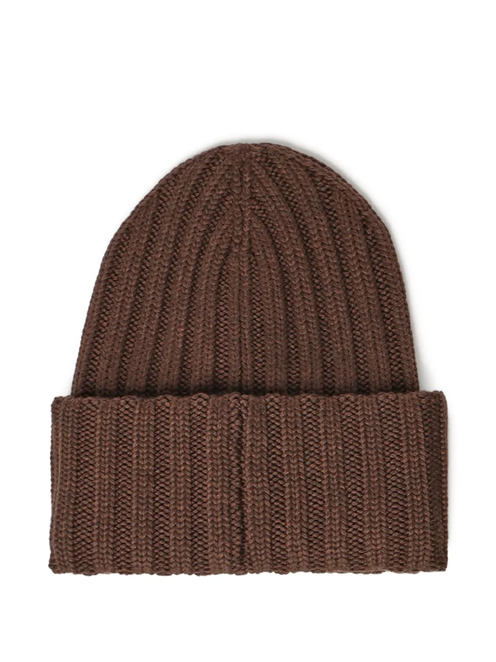 DSQUARED2 Geribbelde muts met logopatch - Bruin