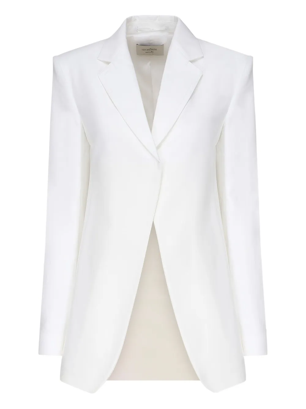 Max Mara concealed-fastening blazer Wit