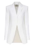 Max Mara concealed-fastening blazer - White