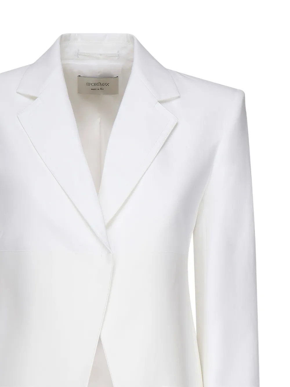 Max Mara concealed-fastening blazer Wit