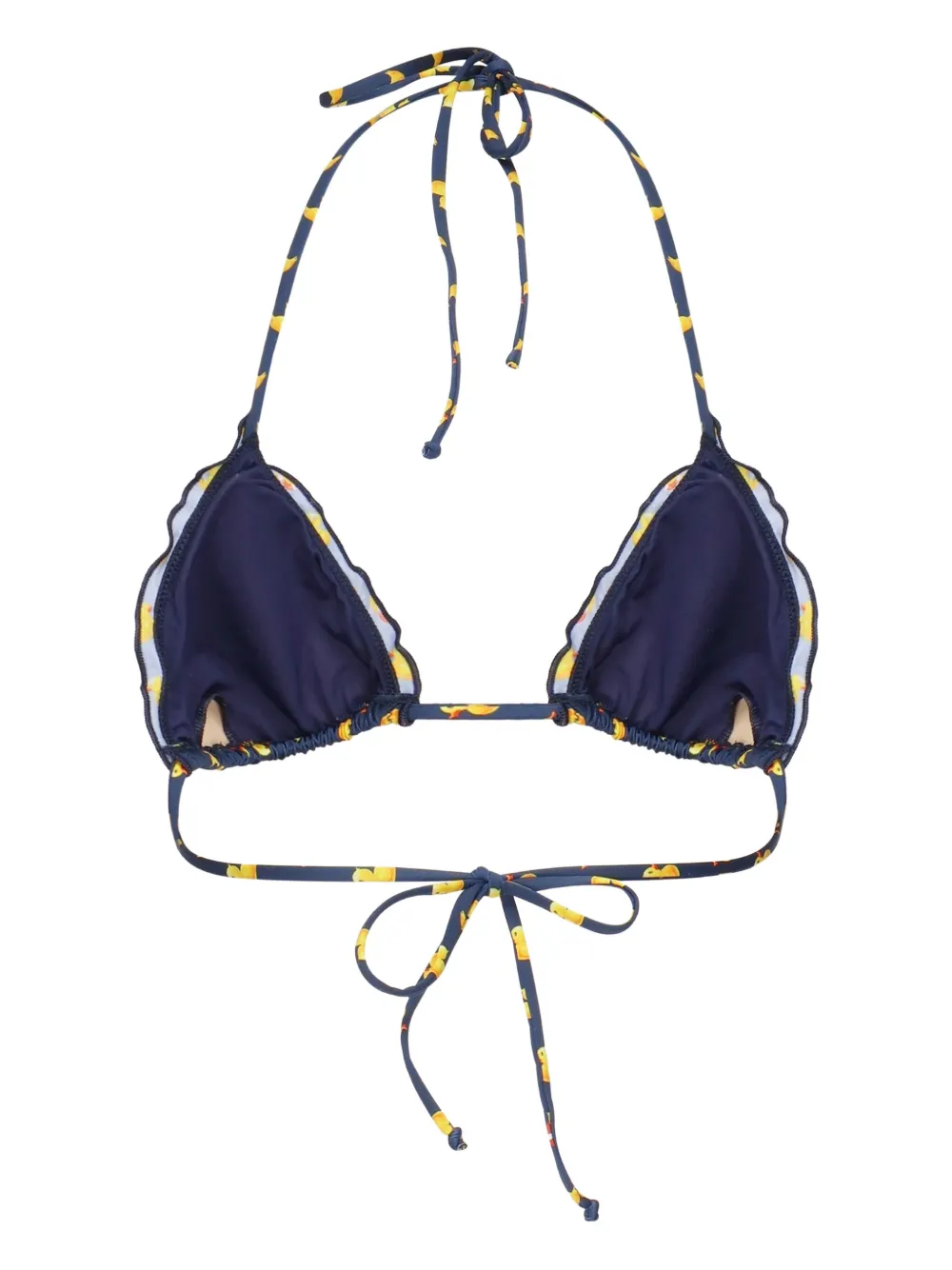 MC2 Saint Barth Sagittarius bikinitop met ruches en rubberen eend Blauw