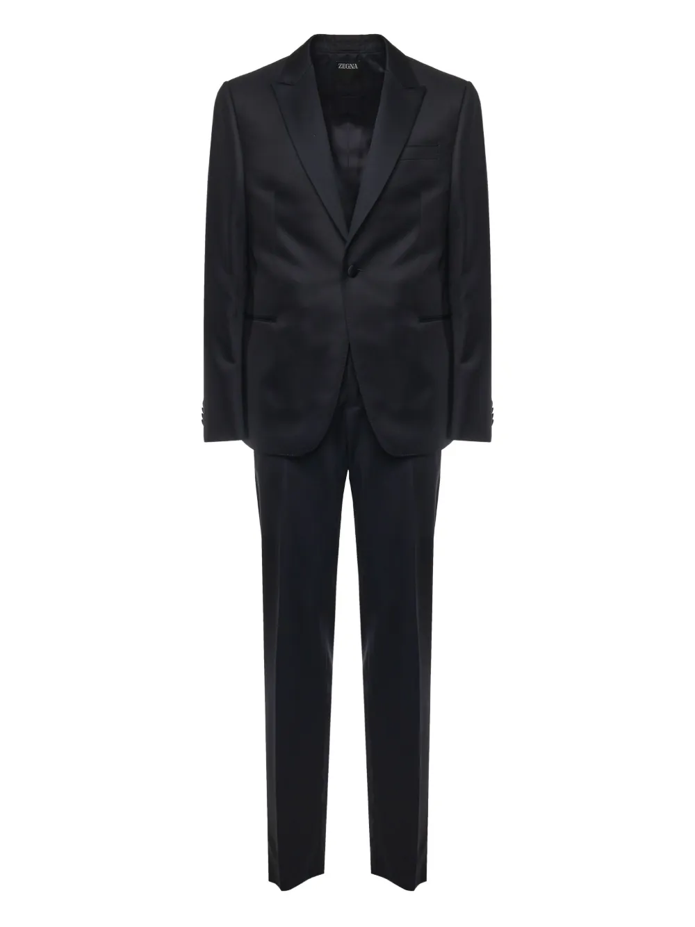 Zegna single-breasted tuxedo suit Blauw