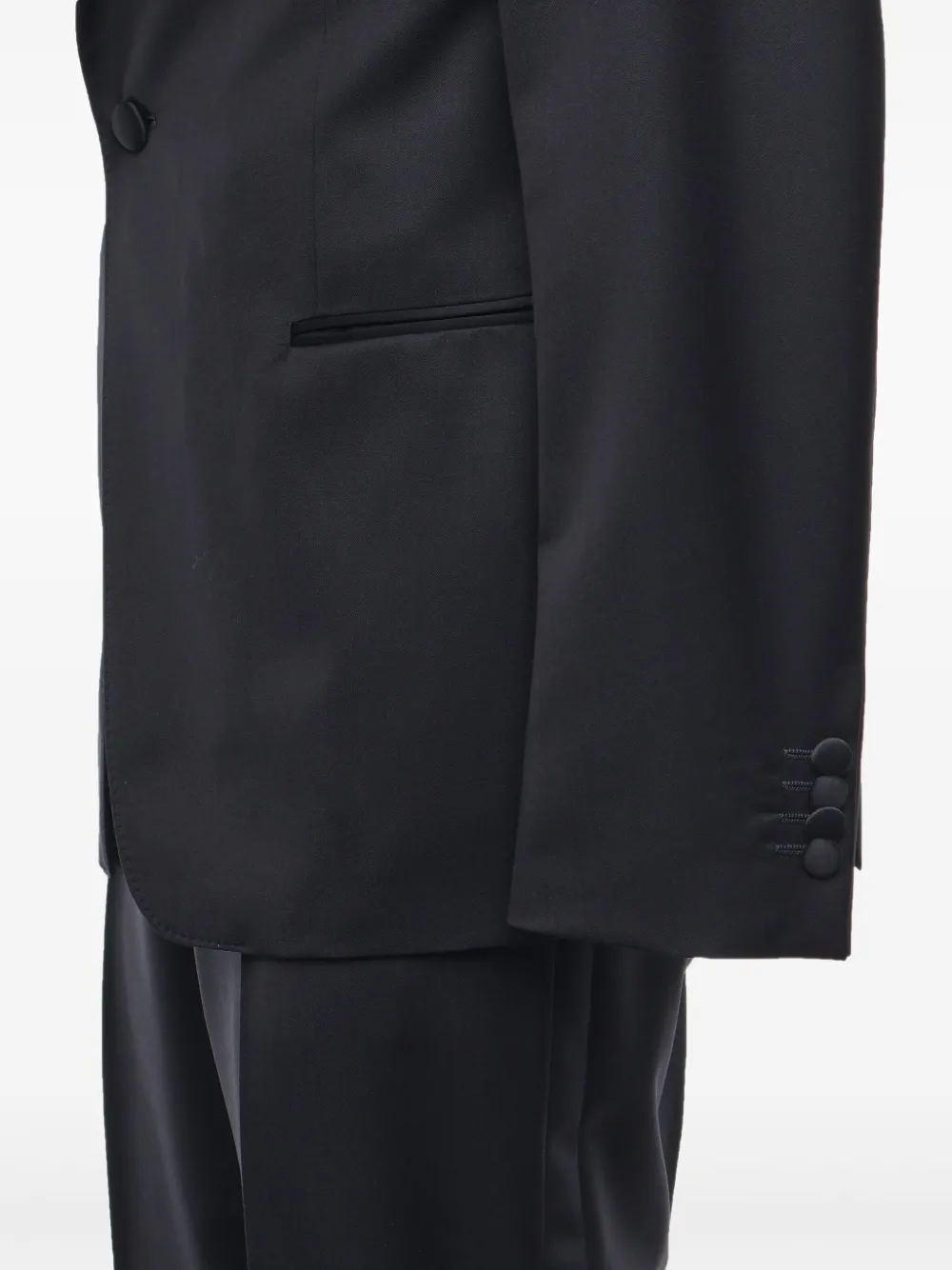 Zegna single-breasted tuxedo suit Blauw