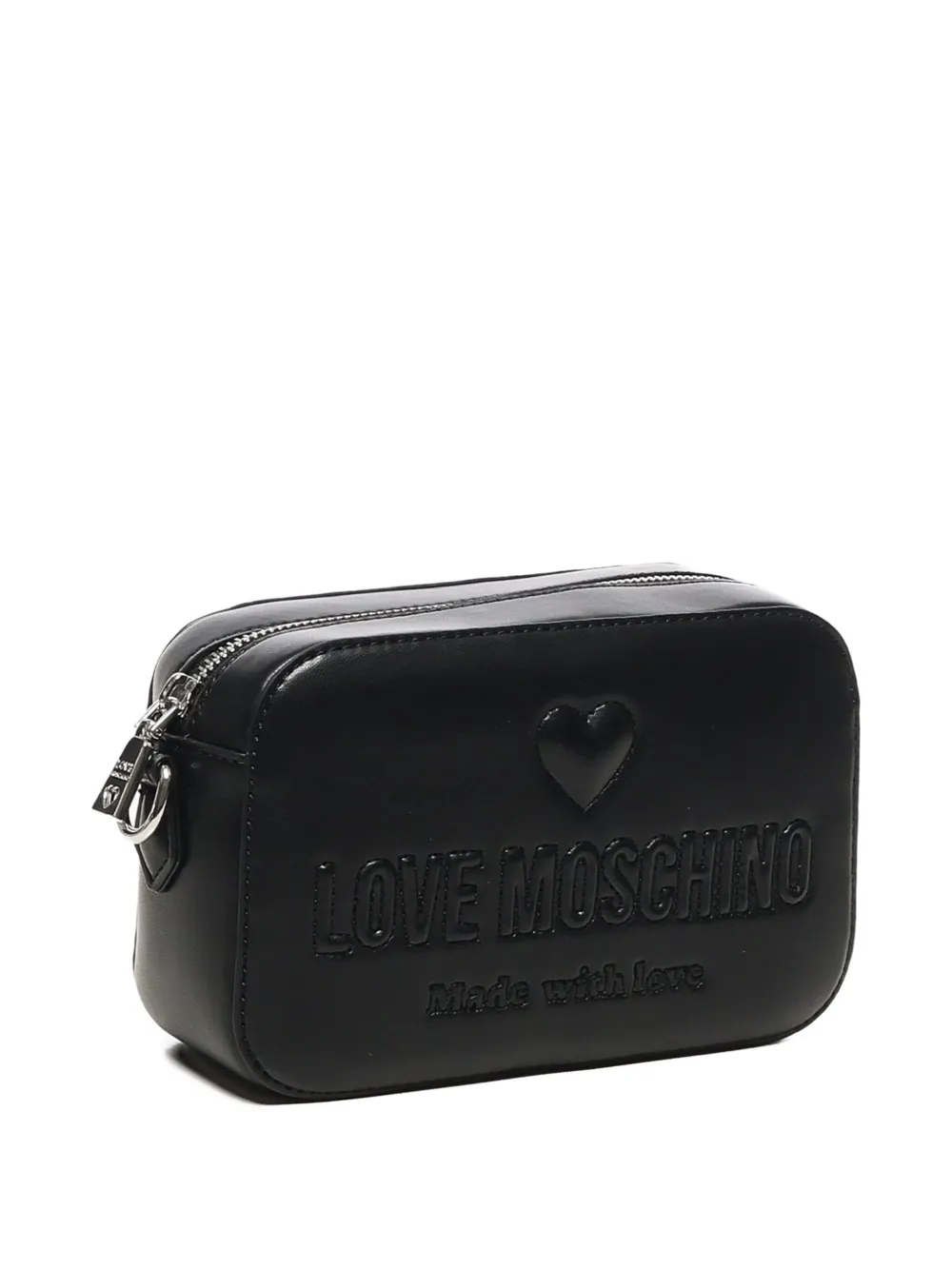 Love Moschino Schoudertas met logo-reliëf Zwart