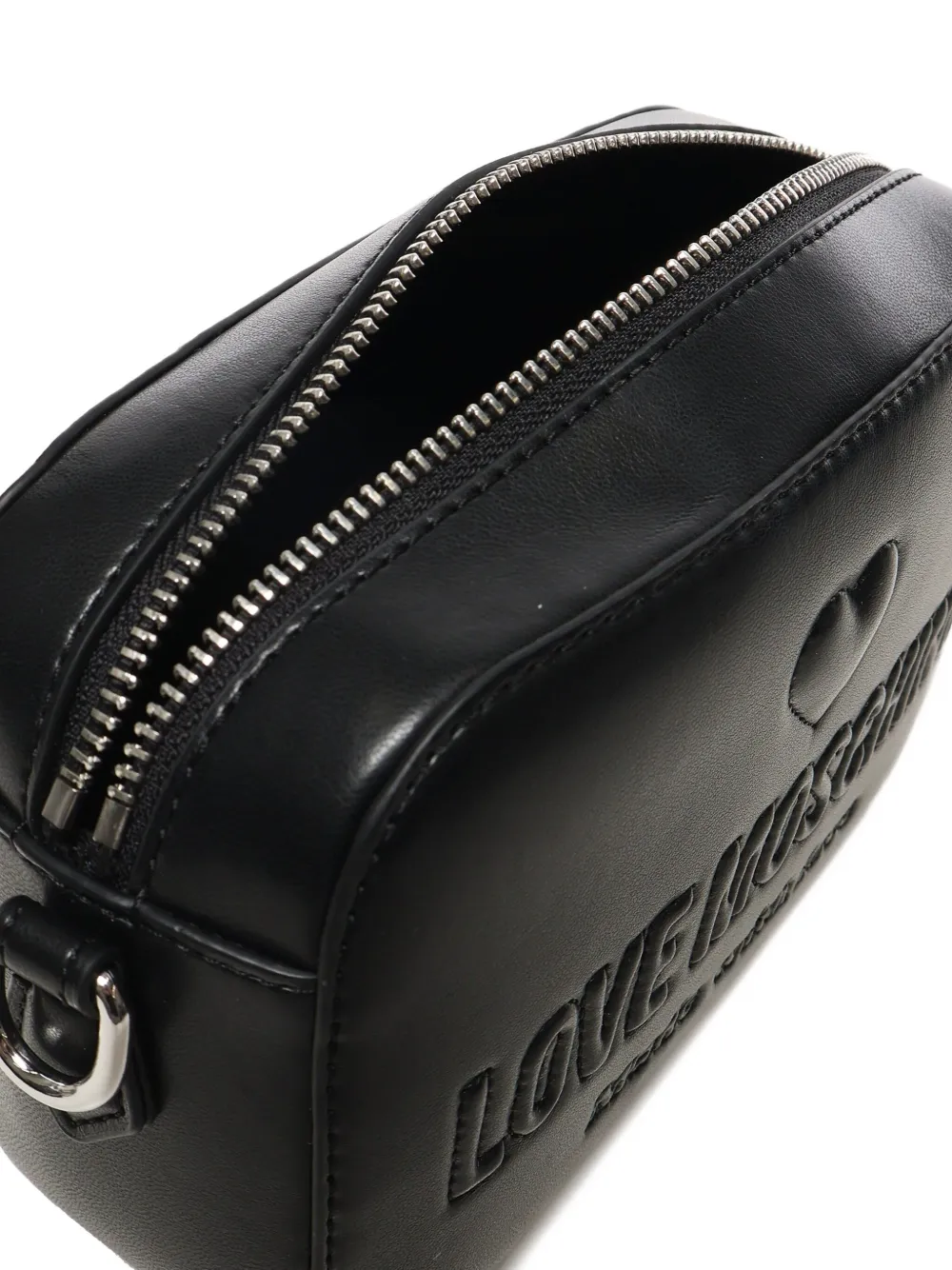 Love Moschino Schoudertas met logo-reliëf Zwart