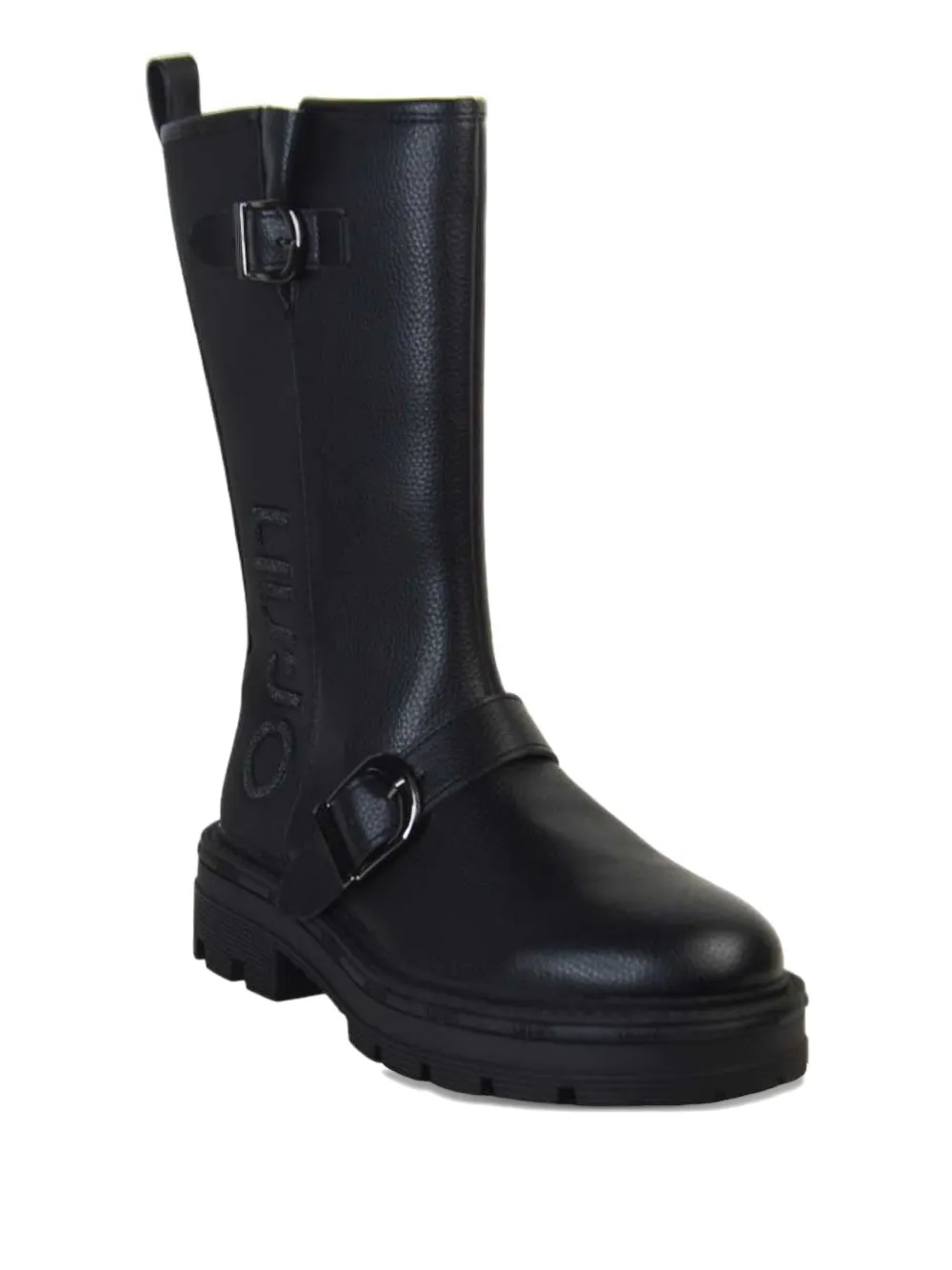 Liu •jo Buckle-detail Zipped Boots In Black