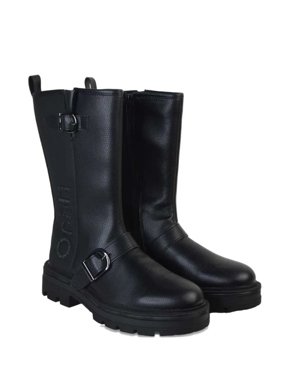 Liu •jo Buckle-detail Zipped Boots In Black