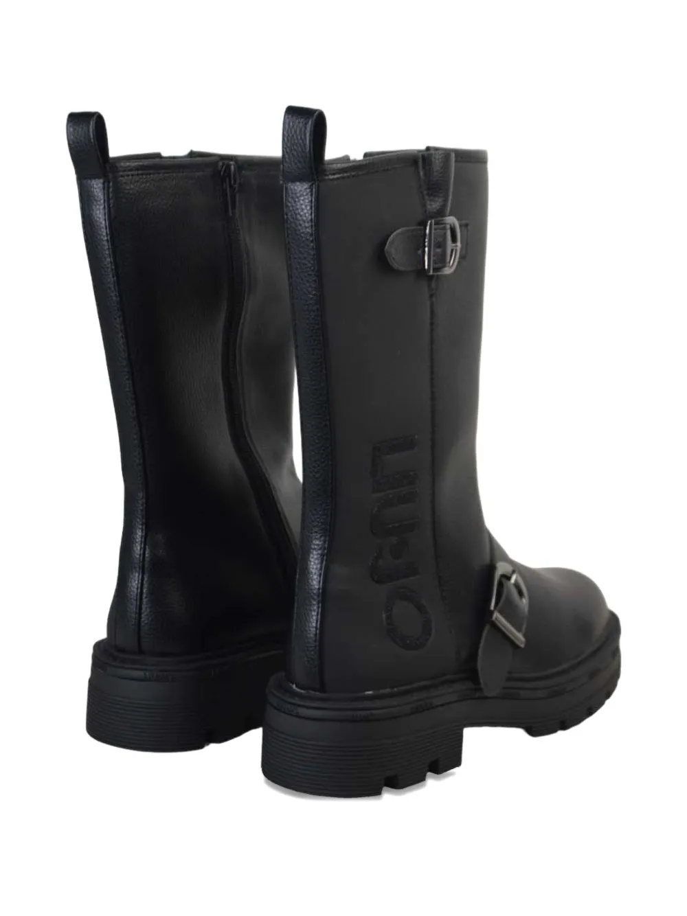 Liu •jo Buckle-detail Zipped Boots In Black
