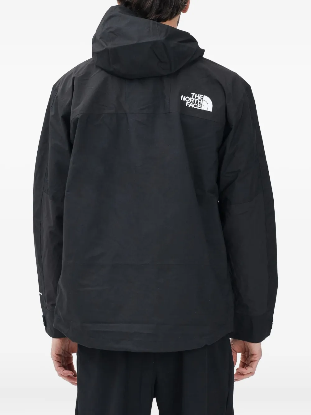 The North Face Hooded Button-fastening Jacket In Black