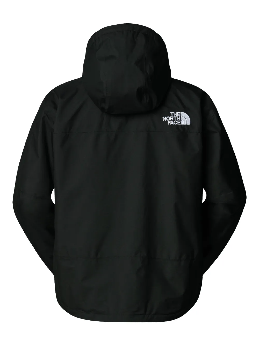 The North Face Hooded Button-fastening Jacket In Black