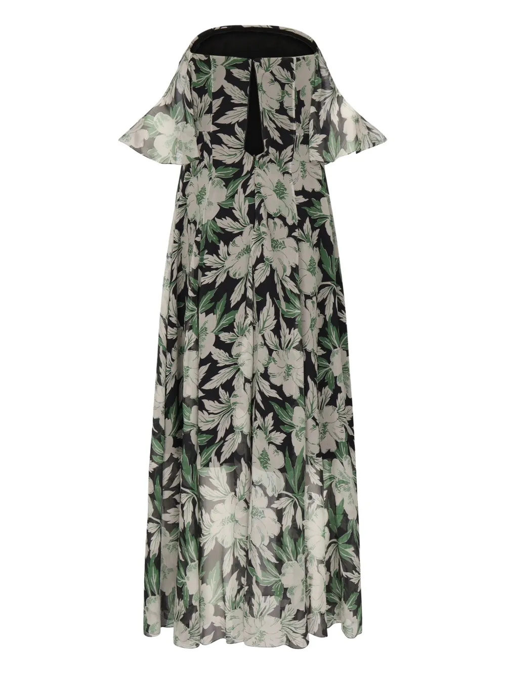 LOEWE Maxi-jurk met bloemenprint Groen