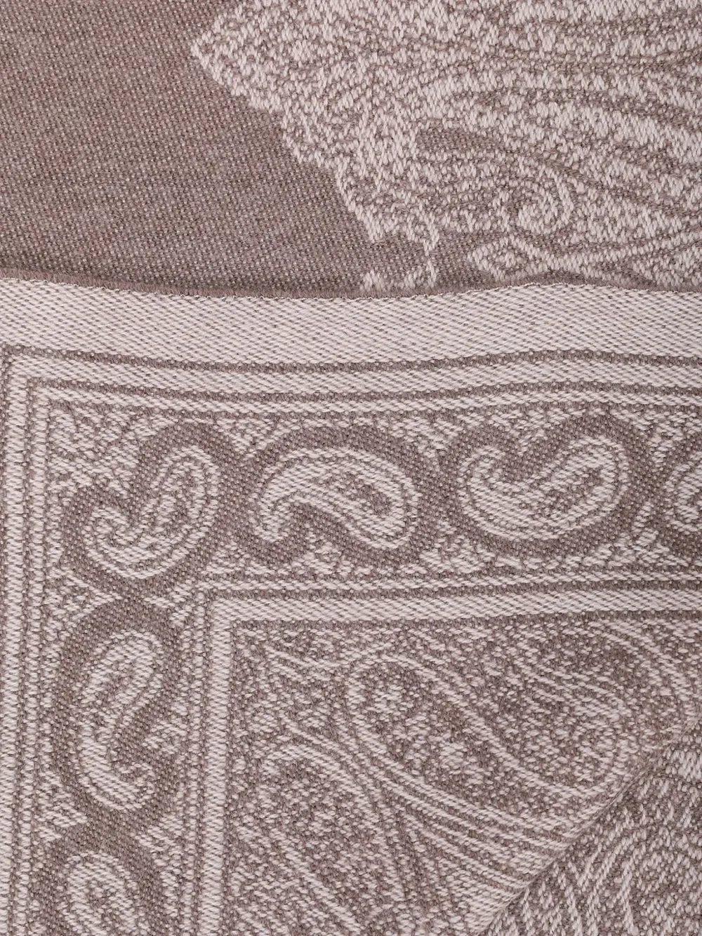 Etro Home Paisley-pattern Fringed Throw In Gray