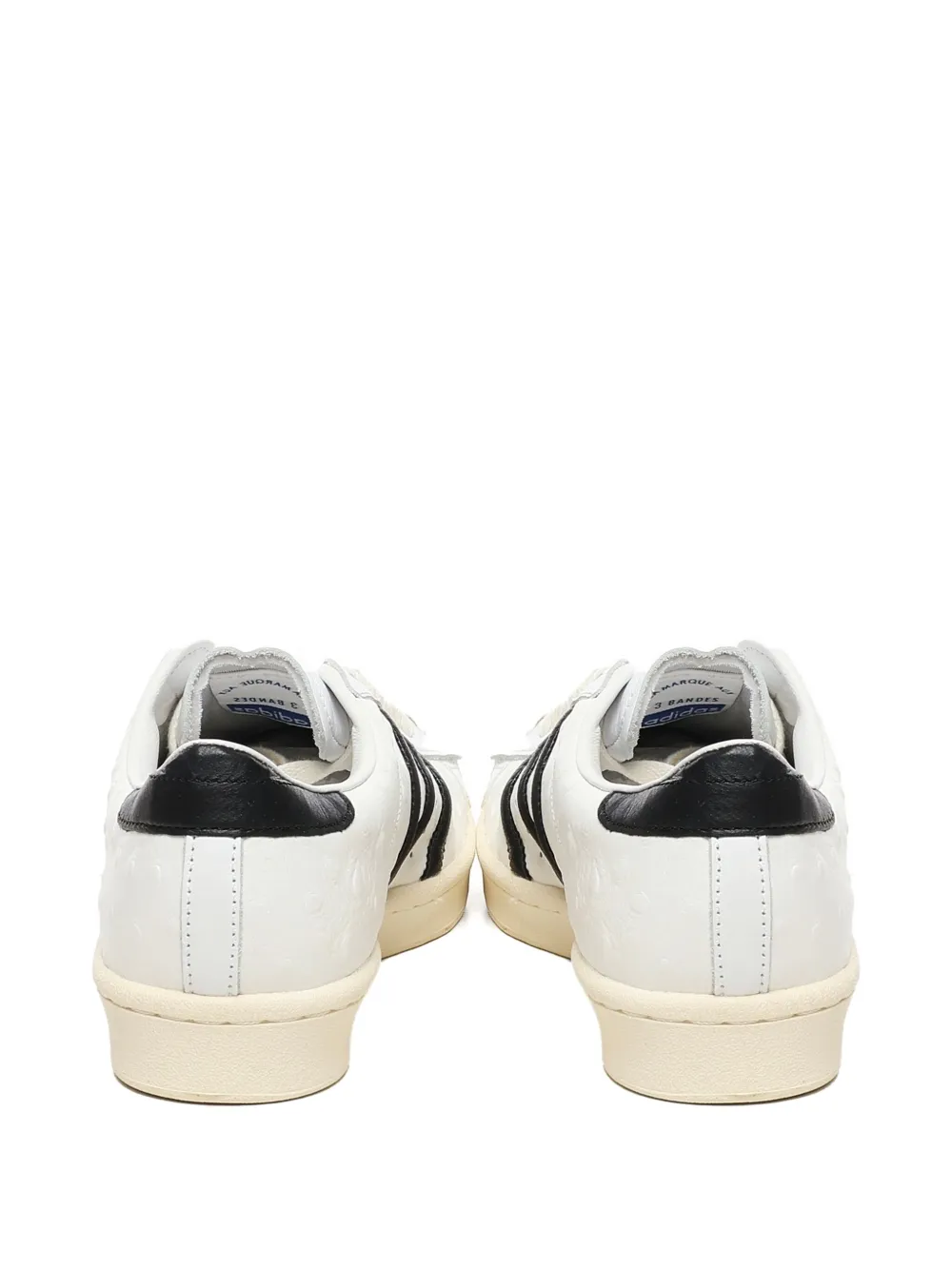 adidas Originals Superstar 3-Stripes leather sneakers Neutrals