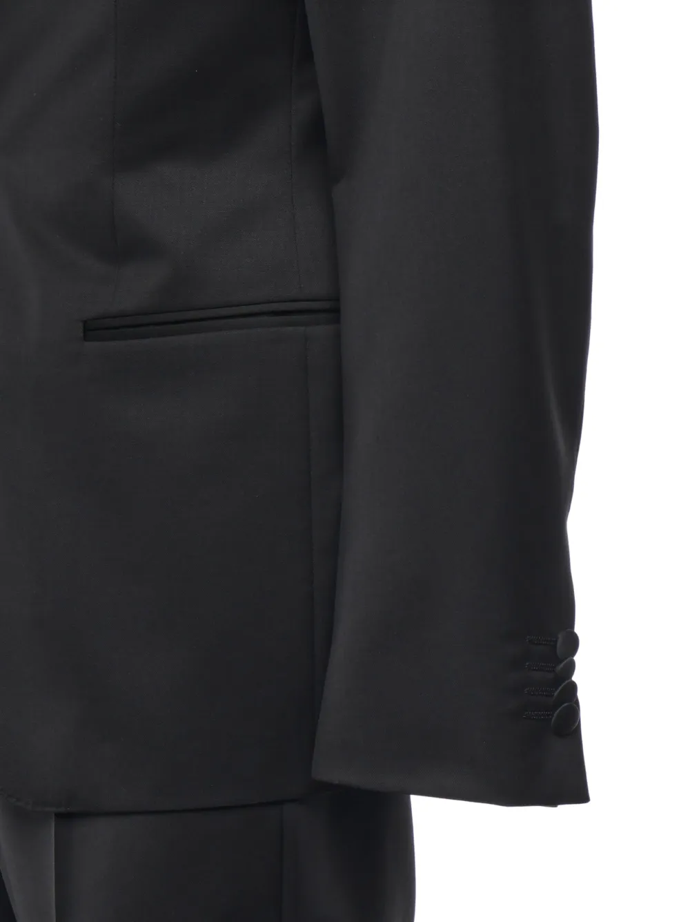 Zegna single-breasted suit Zwart