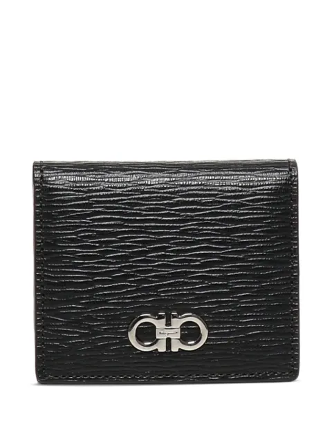 Ferragamo logo-plaque leather cardholder