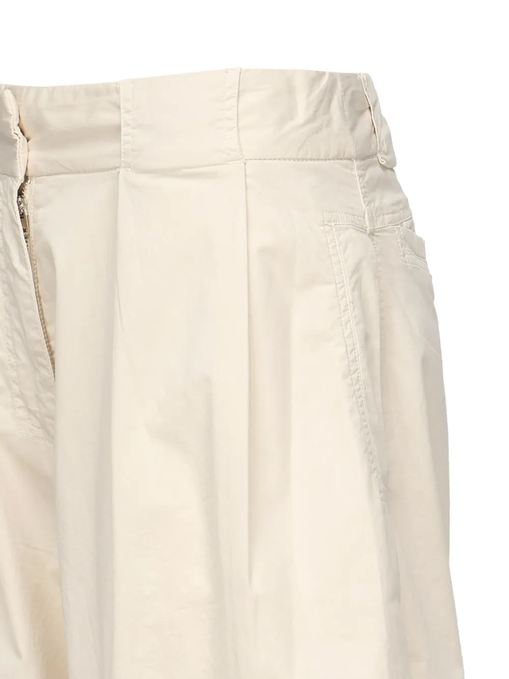 PINKO high-waist pleated trousers Beige