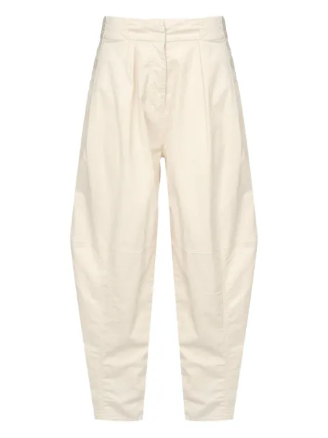 PINKO pantalones con tiro alto y pinzas
