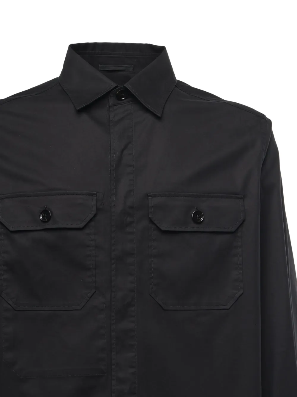 Zegna long sleeve shirt Zwart