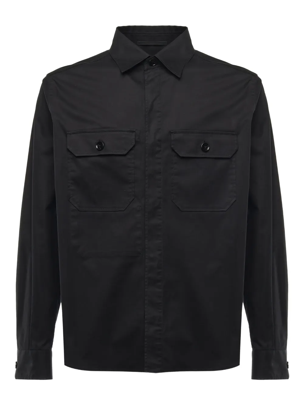 Zegna long sleeve shirt Zwart