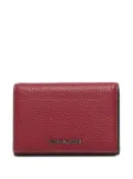 Michael Kors pebbled-leather snap wallet - Red