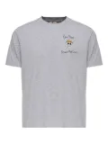 MC2 Saint Barth Austin embroidered cotton T-shirt - Grey