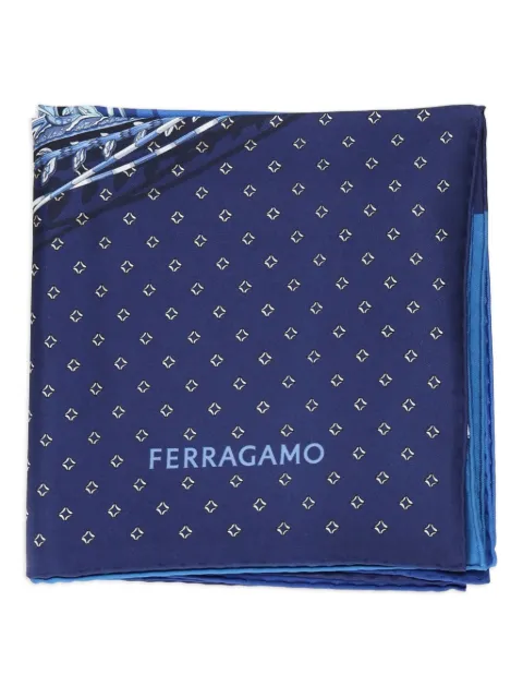 Ferragamo logo-print silk scarf