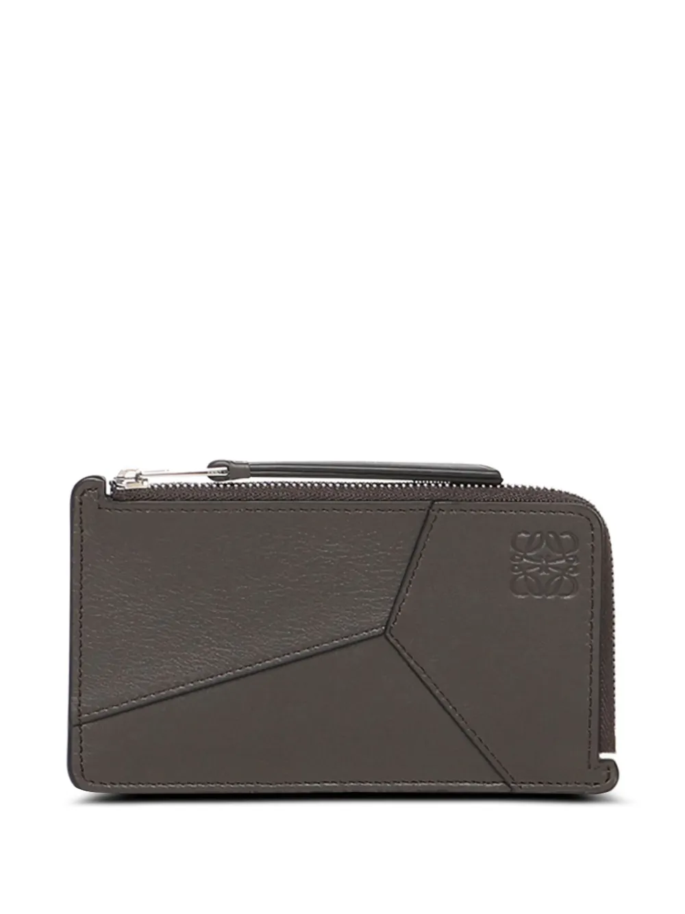 Puzzle Edge calfskin panelled zip cardholder