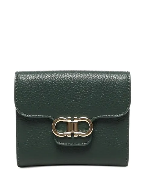 Ferragamo Gancini-plaque calfskin wallet