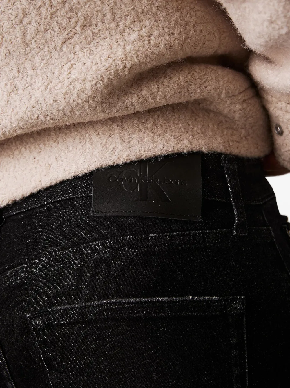 Calvin Klein Black Jeans In Black