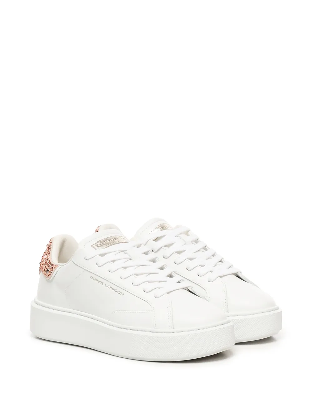 Crime London crystal-embellished platform trainers | Low-Tops | Image 2