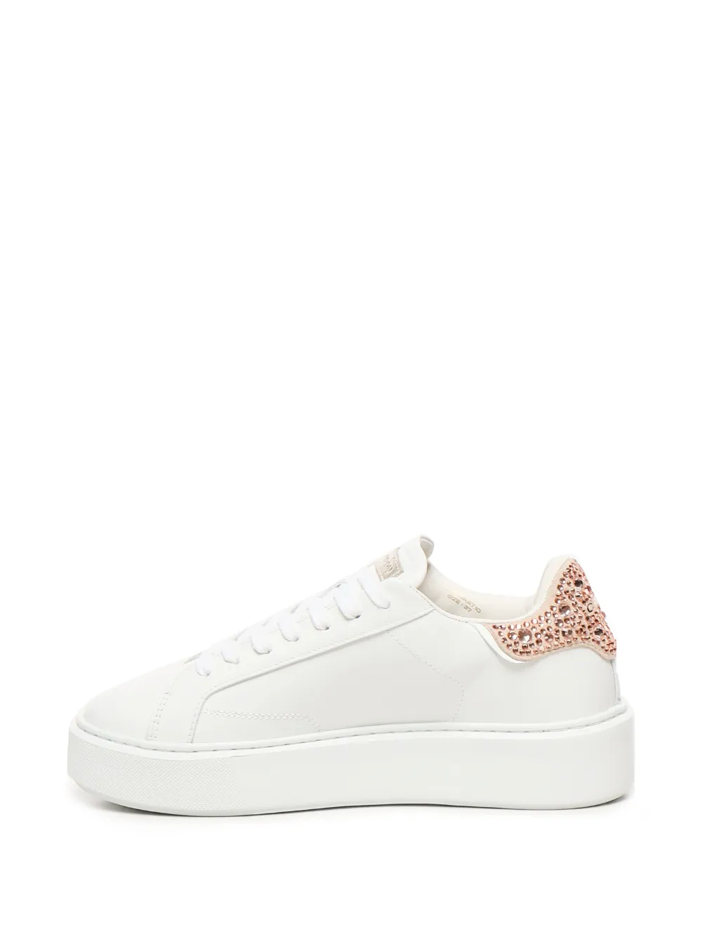 Crime London crystal-embellished platform trainers White