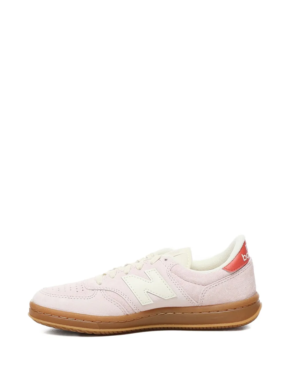 New Balance T500 perforated herringbone-sole sneakers Pink