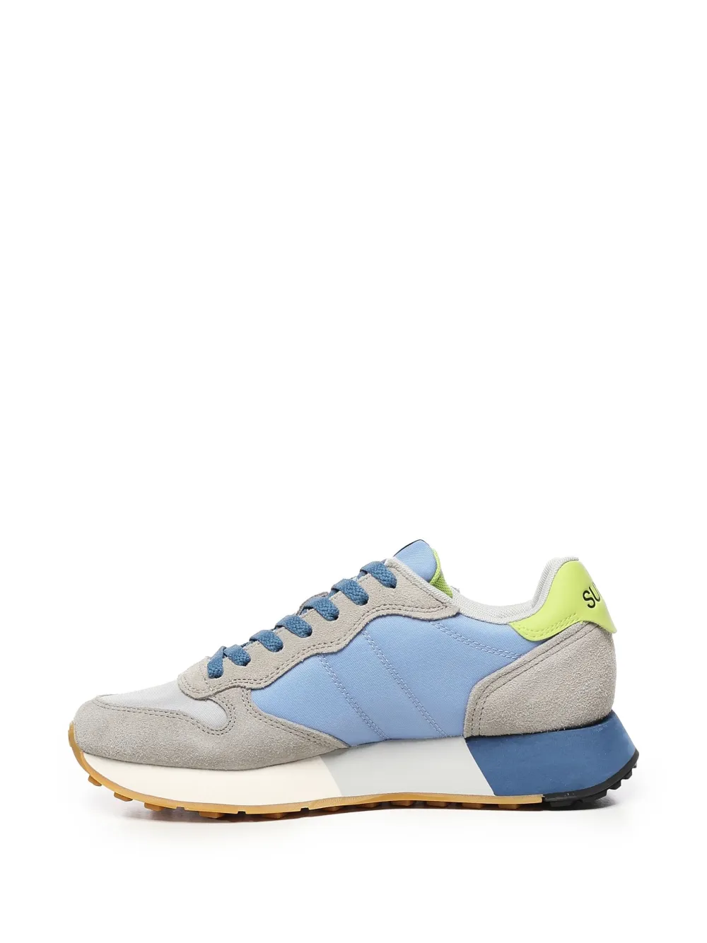 Sun68 logo-detail panelled sneakers Neutrals