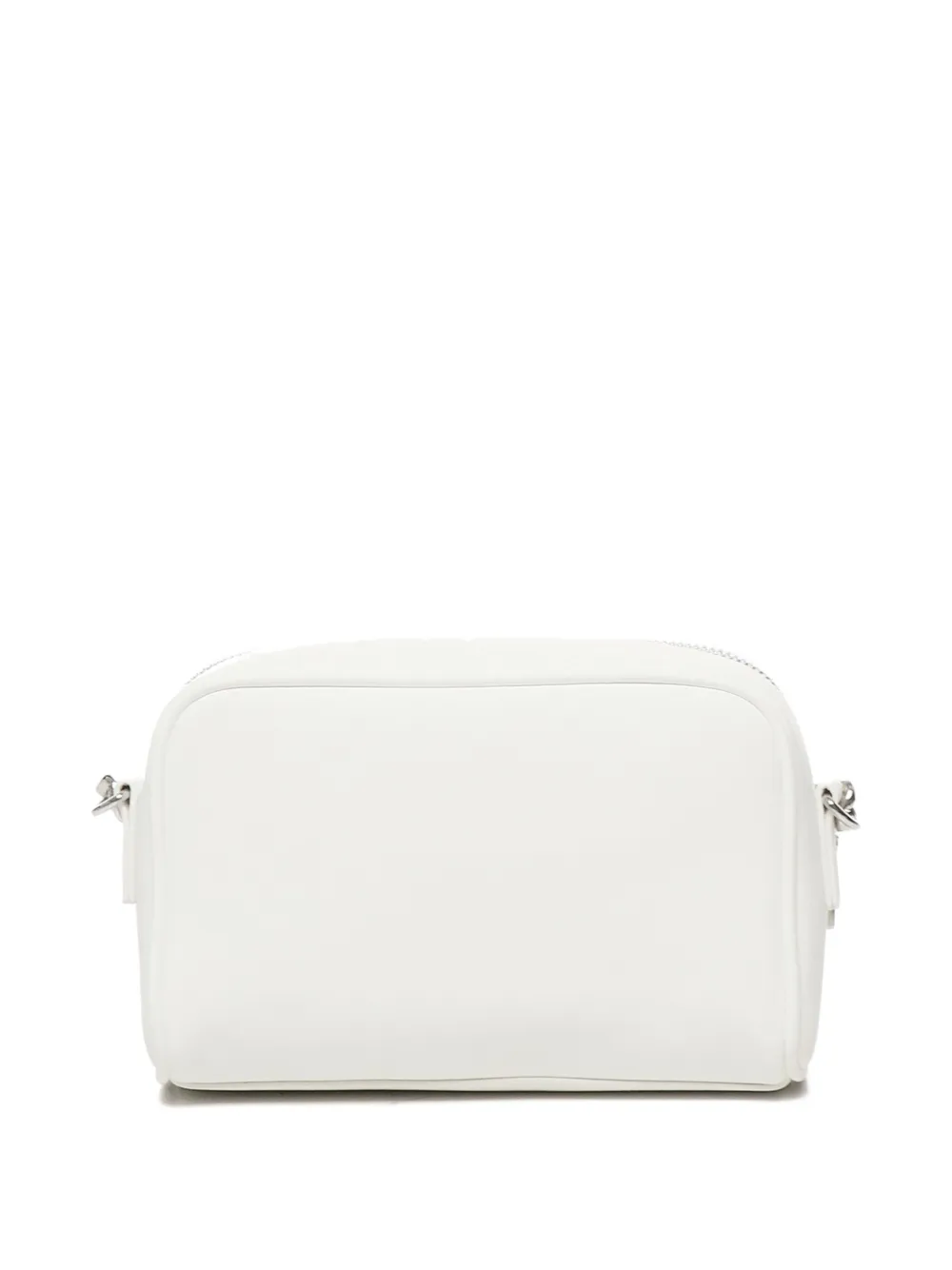 Love Moschino Mini-schoudertas met logoplakkaat Wit