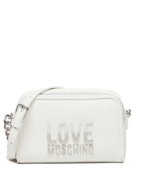 Love Moschino logo-plaque shoulder mini bag