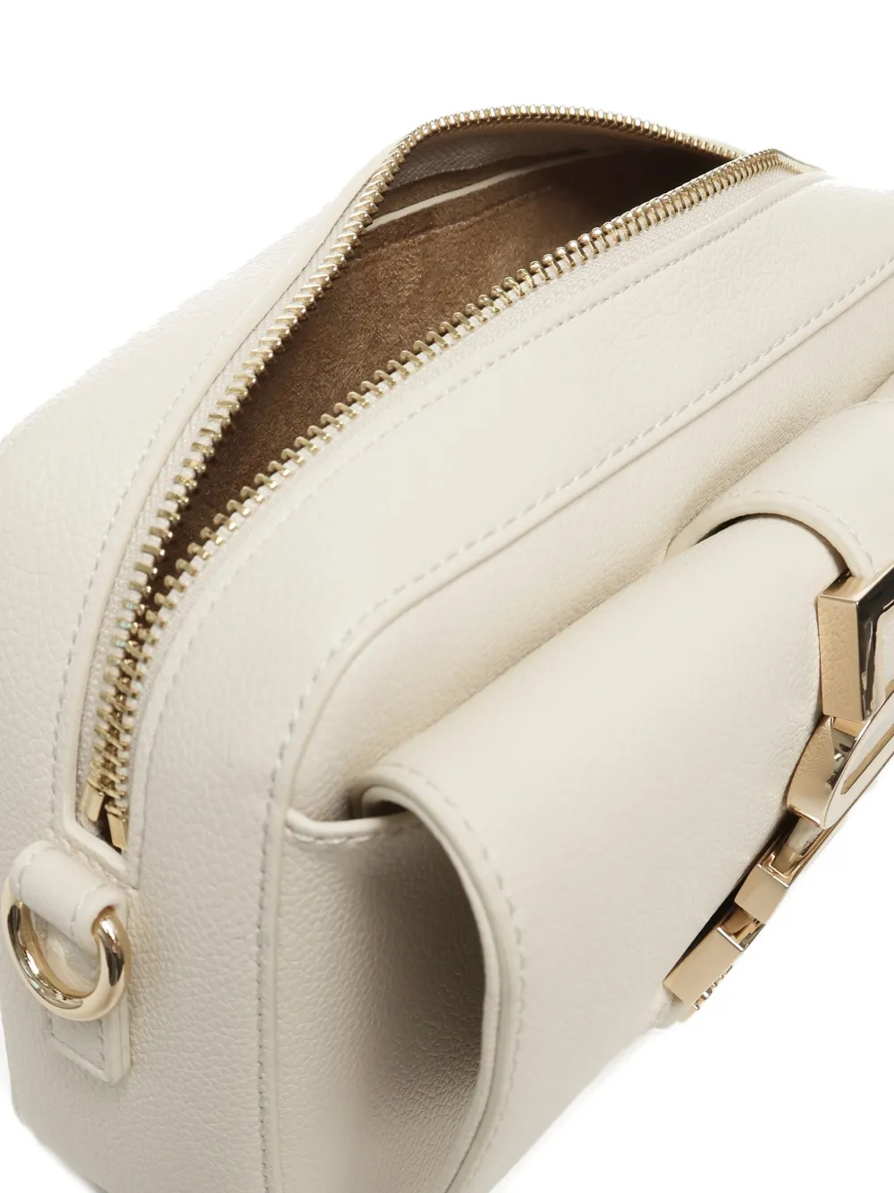 Love Moschino logo-plaque shoulder bag Wit