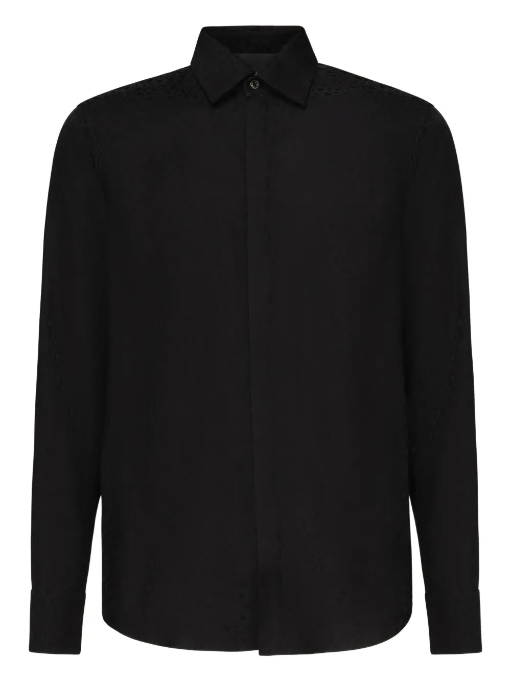 John Richmond Slim-fit overhemd Zwart