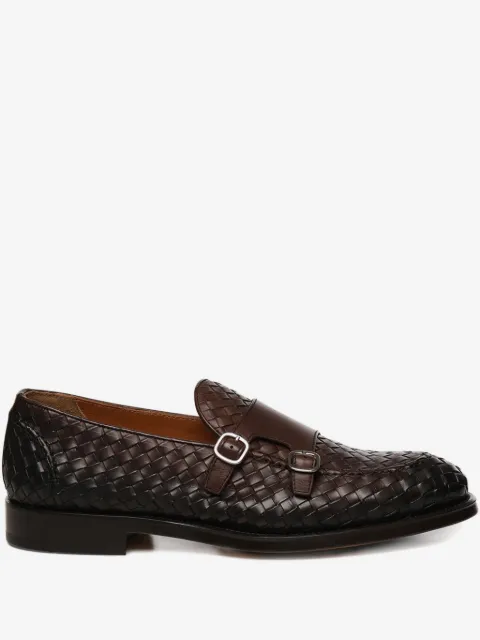 Doucal's chaussures à boucles en cuir tressé