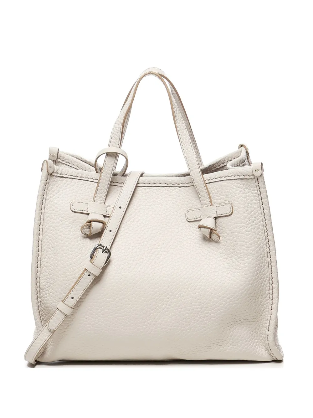 GIANNI CHIARINI Marcella leather tote bag Beige