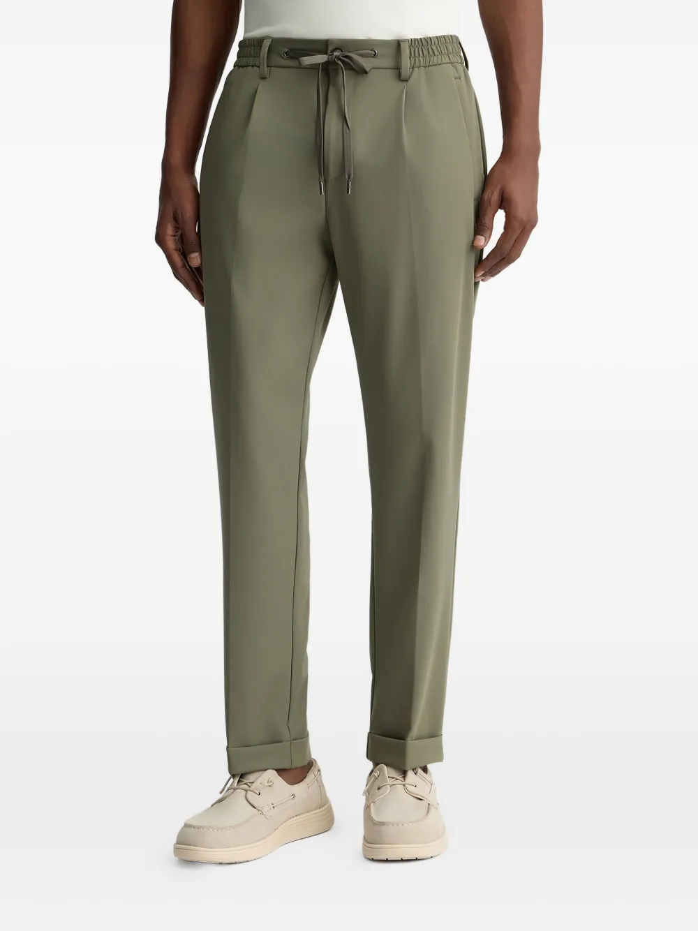 LIU JO drawstring-waist trousers Groen