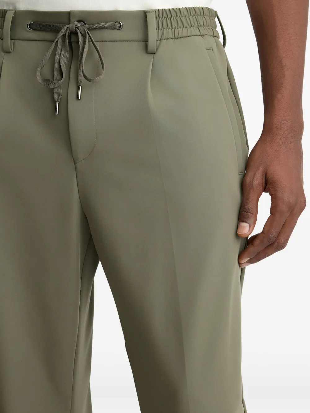 LIU JO drawstring-waist trousers Groen