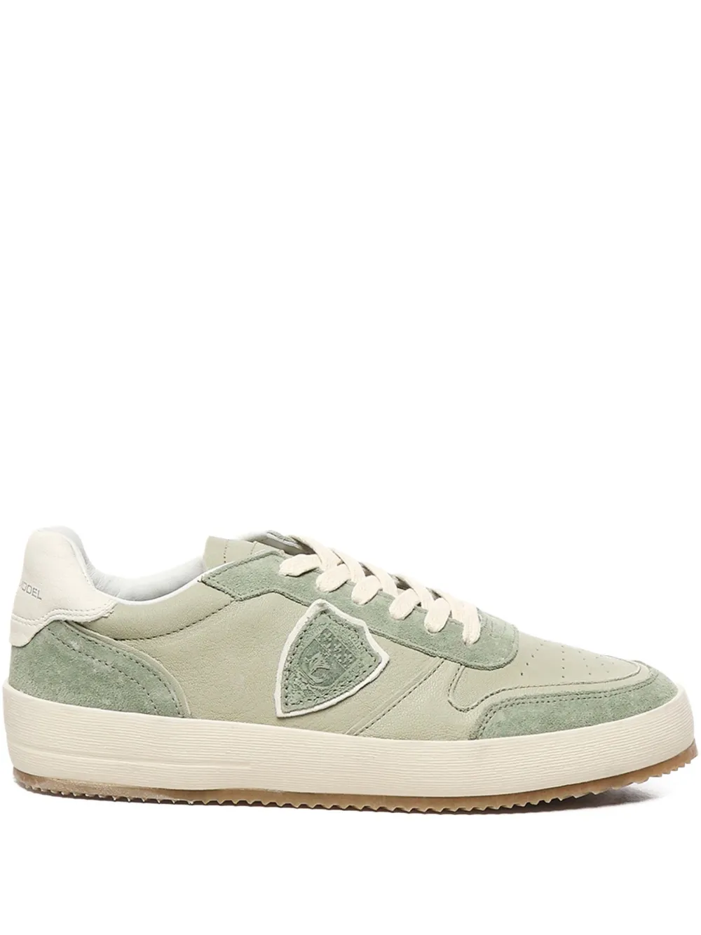 Philippe Model Paris Nice lace-up suede sneakers Green