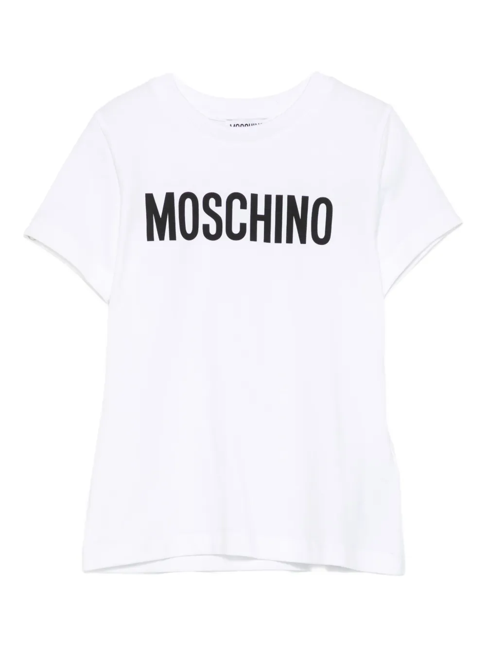 Moschino Kids logo-print T-shirt Wit