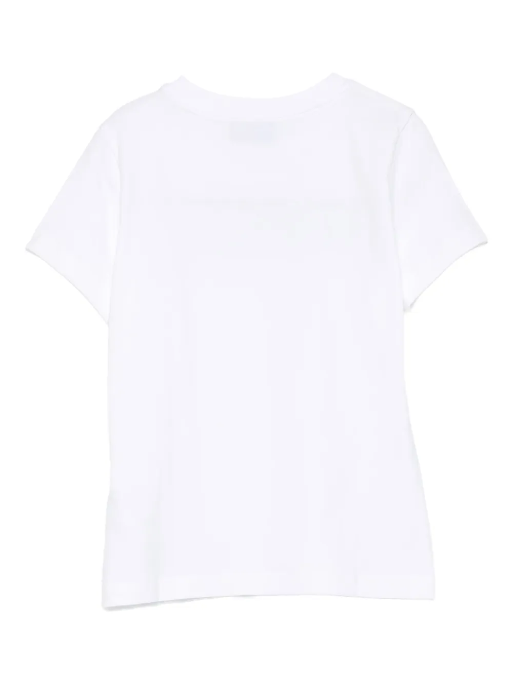 Moschino Kids logo-print T-shirt Wit