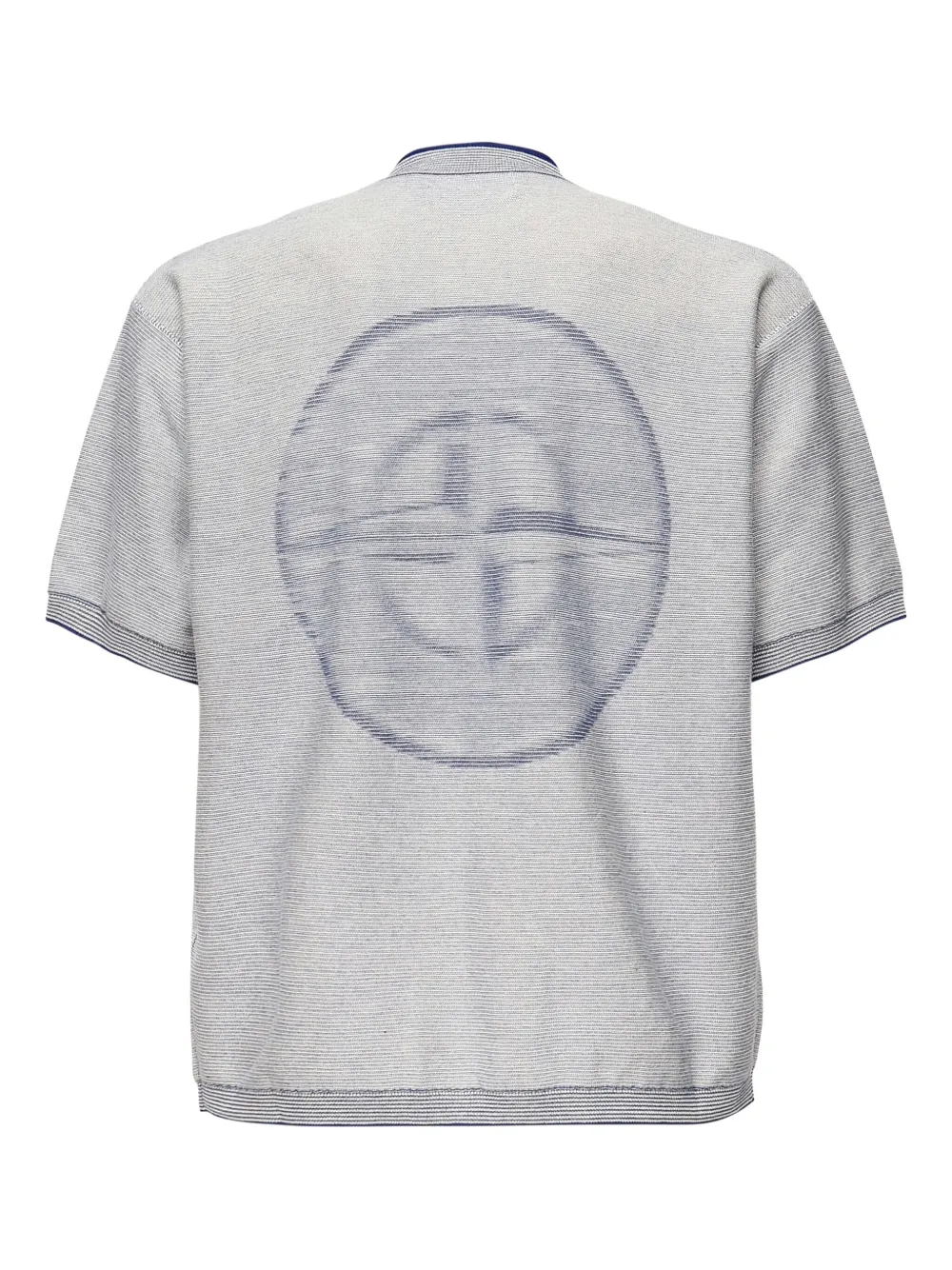 Stone Island 5100013 T-shirt met logodetail Grijs