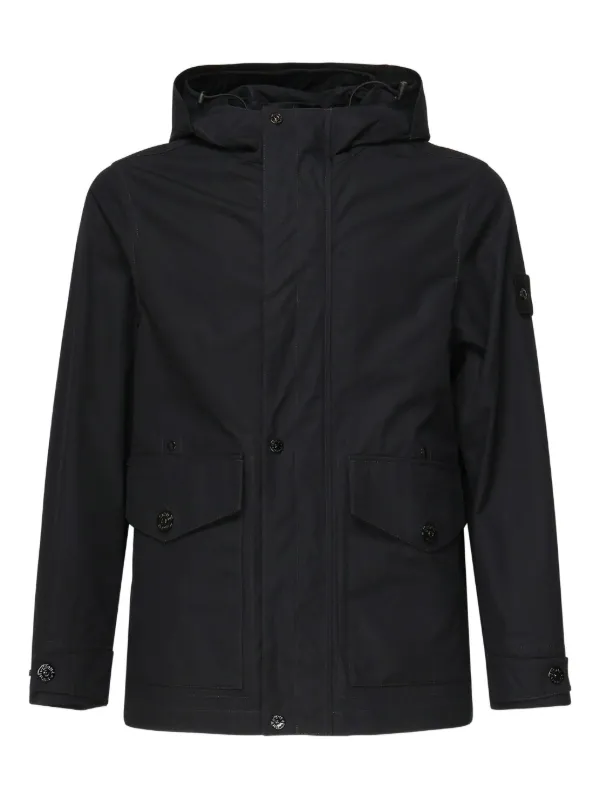 Stone  コンパスバッジ フーデッドジャケット Stone Island コンパスバッジ フーデッドジャケット | ブラック