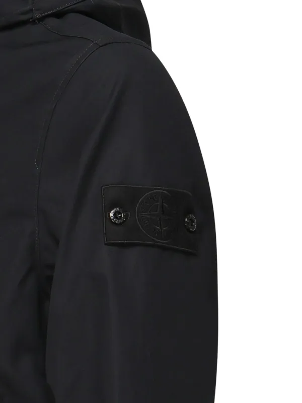 Stone Island コンパスバッジ フーデッドジャケット | ブラック