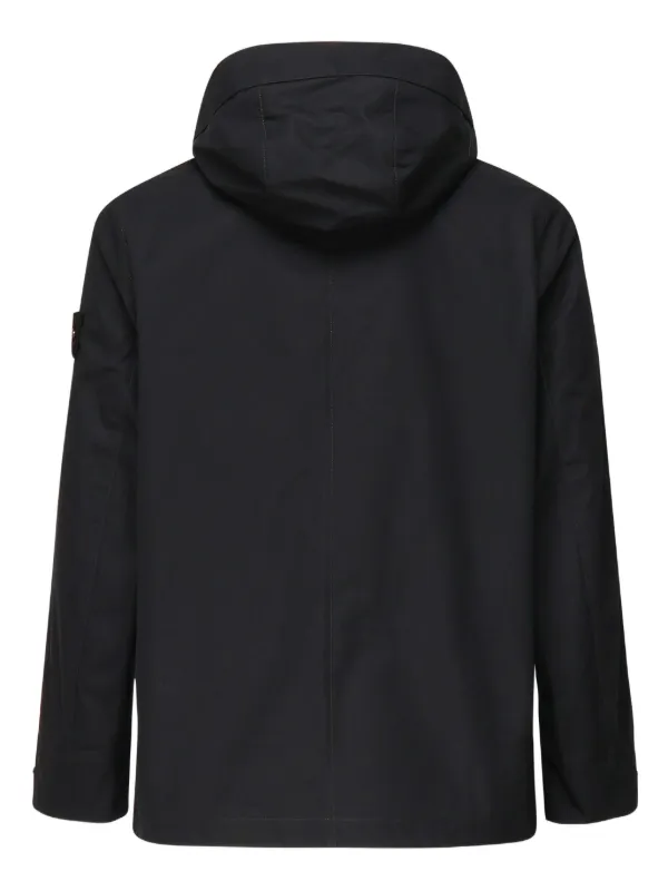 Stone Island コンパスバッジ フーデッドジャケット | ブラック