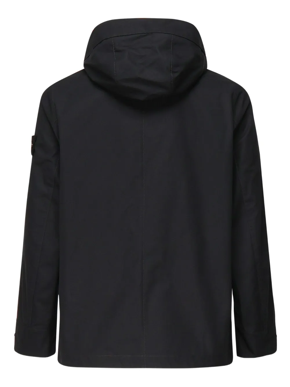 Stone Island Compass-badge hooded jacket Zwart