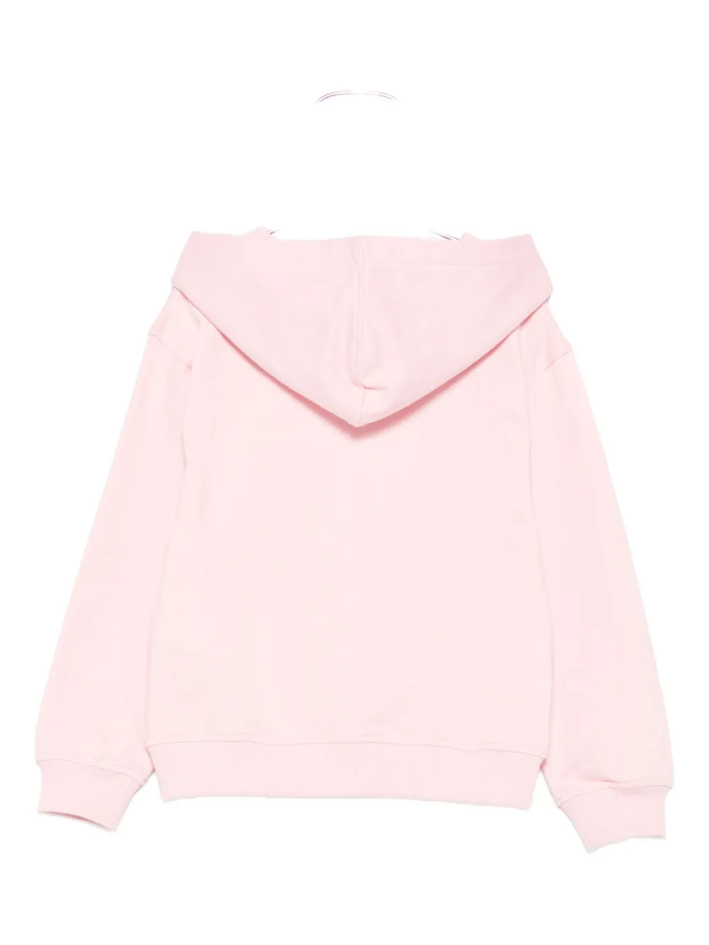 Moschino Kids teddy-print hooded top Roze
